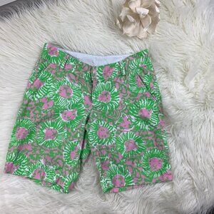 Lilly Pulitzer "Sunnyside Lion" Lion Print The Chipper Shorts Women's Size 4